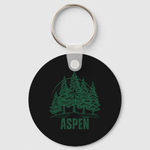 Porte-clés Aspen Colorado Montagnes Ski Sapin Extérieur États