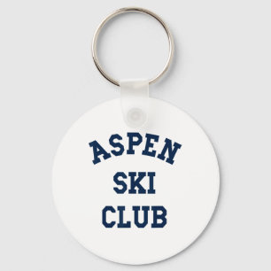 Porte-clés Aspen Ski Club Colorado Ski Mountain Travel Ski