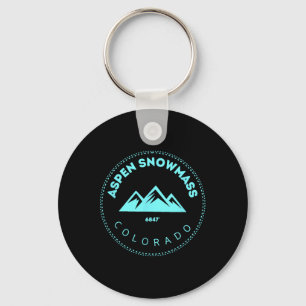 Porte-clés Aspen Snowm Colorado Ville de Montagne - Co élévé