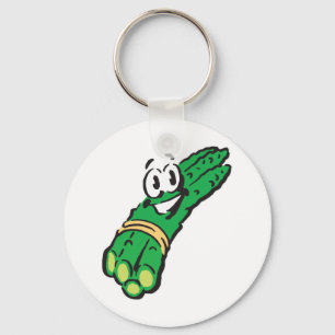 Porte-clés asperges souriantes