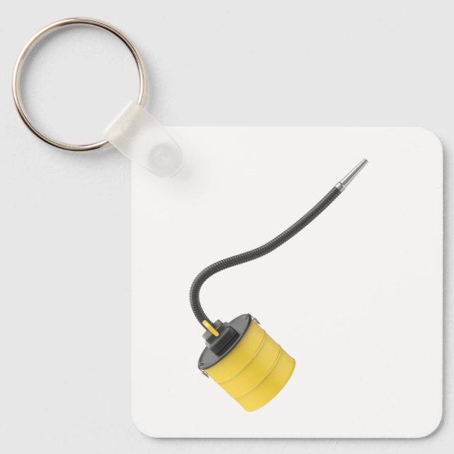 Porte-clés Aspirateur de cendres jaunes (Recto)