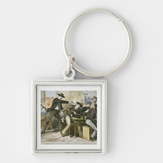 Porte-clés Assassinat "de Bill sauvage" (W.B. Hickok) par (Devant)