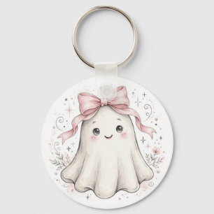Porte-clés Assiettes en papier Coquette Rose Fantôme pour le