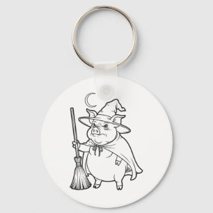 Porte-clés Assistant De Cochon Halloween Pour Les Enfants À C