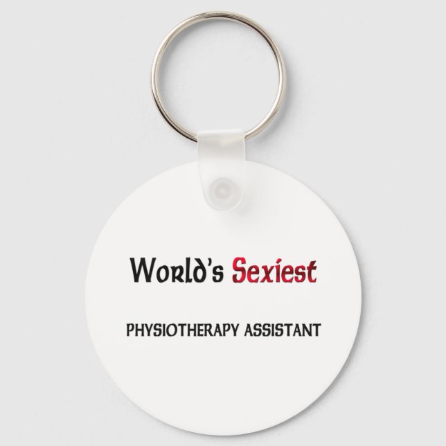 Porte-clés Assistant de physiothérapie le plus souple au mond (Recto)