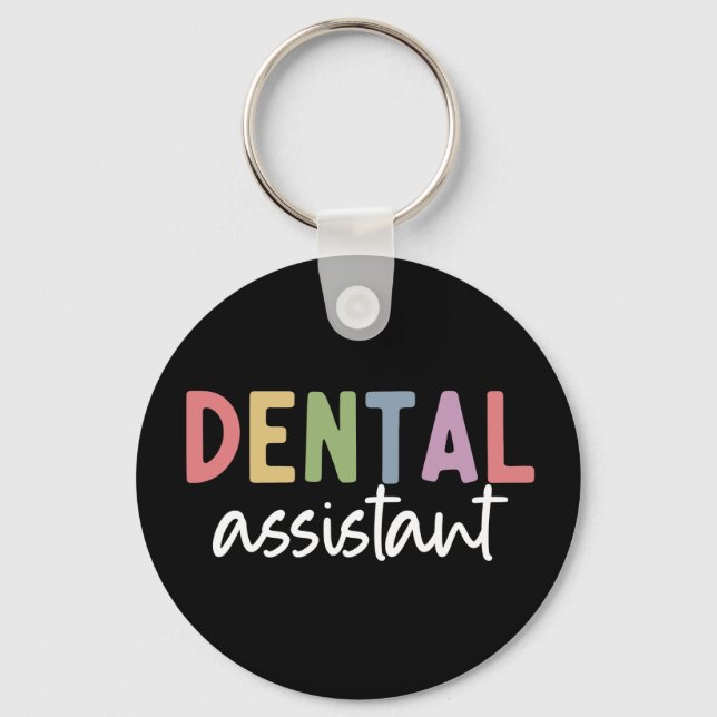Porte-clés Assistant dentaire | Cadeaux pour dentiste adjoint (Recto)