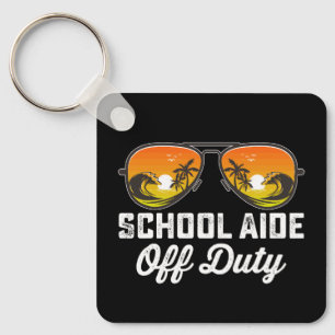 Porte-clés Assistant scolaire hors service lunettes de soleil