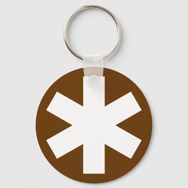 Porte-clés Asterisk - Brown (Recto)