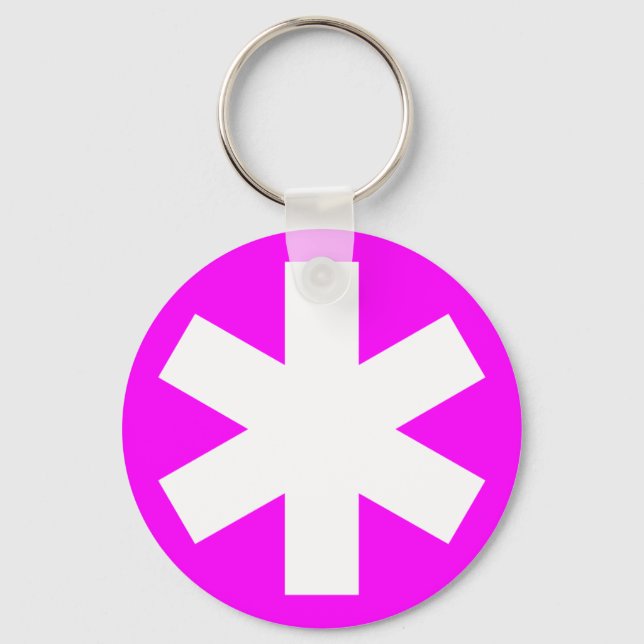 Porte-clés Asterisk - Magenta (Recto)