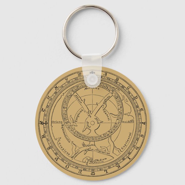 Porte-clés Astrolabe de Chaucer vers 1900 (Recto)