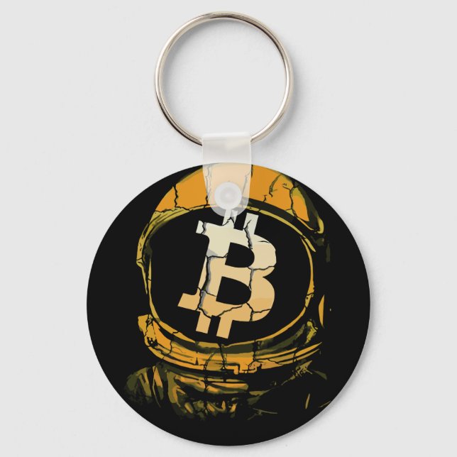 Porte-clés Astronaut Bitcoin-Crypto (Recto)