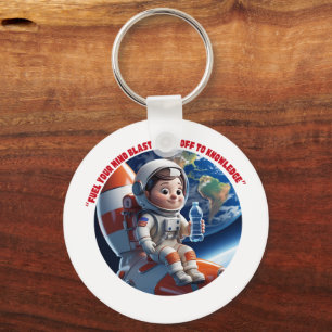 Porte-clés "Astronaut Rocket Ship Space Adventure Porte - clé