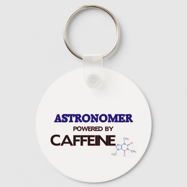 Porte-clés Astronome propulsé par la caféine (Recto)