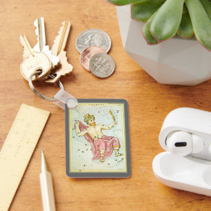 Porte-clés Astronomie vintage, Constellation Céphée Céleste