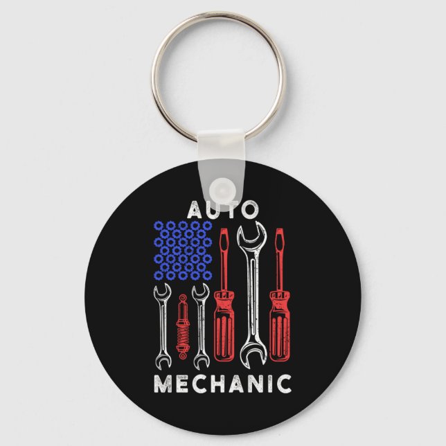 Porte-clés Atelier de tournevis à clé US Flag (Recto)