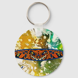 Porte-clés Athabascan Totem by Michael Moffa