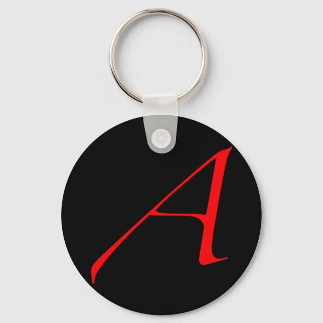 Porte-clés Atheist Scarlet Letter Keychain (Recto)