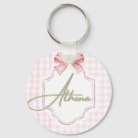Athena Baby Girl Nursery Bow&En vichy personnalisé