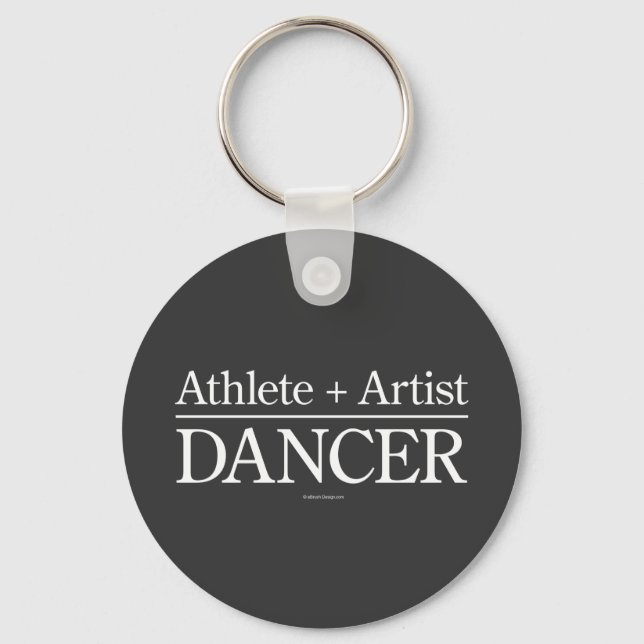 Porte-clés Athlète + Artiste = Danseuse (Recto)