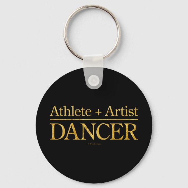 Porte-clés Athlète + Artiste = Danseuse (Recto)