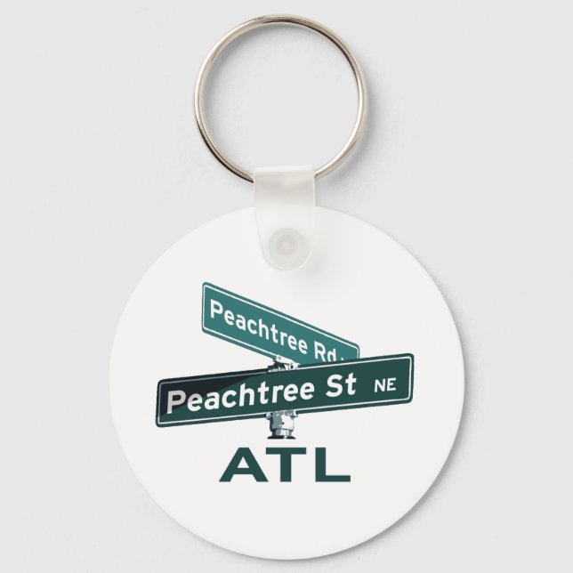 Porte-clés ATL Peachtree Signs (Recto)