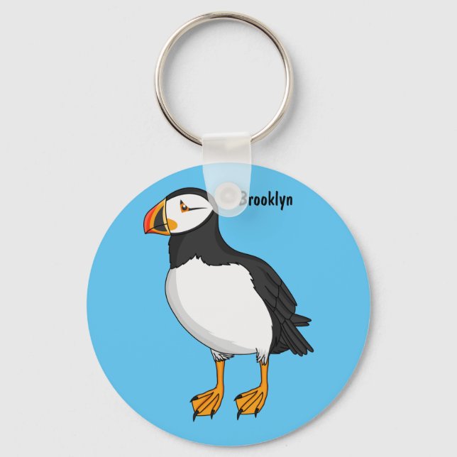 Porte-clés Atlantic puffin illustration (Recto)
