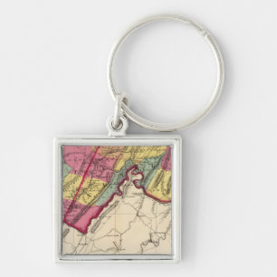 Porte-clés Atlas topographique des comtés du Maryland