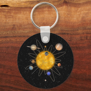 Porte-clés Atom du système solaire -
