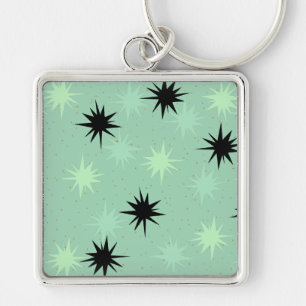 Porte-clés Atomic Jade and Mint Starbursts Keychain