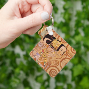 Porte-clés Attente par Klimt Art Nouveau victorien vintage