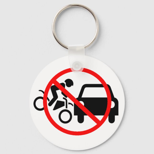 Porte-clés Attention Aux Motos (Recto)