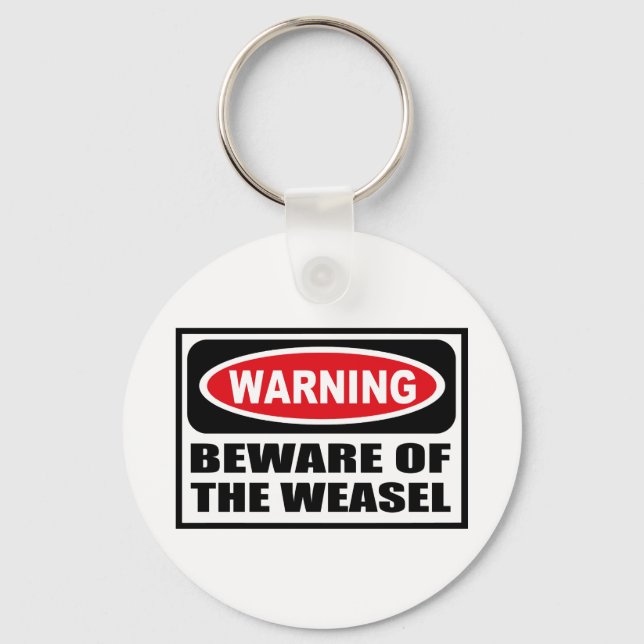 PORTE-CLÉS ATTENTION DU PORTE - CLÉ WEASEL (Recto)