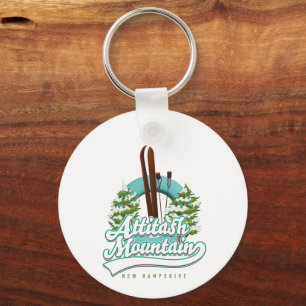 Porte-clés Attitash montagne logo ski new hampshire