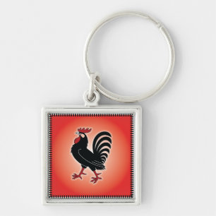 Porte-clés Attitude de coq