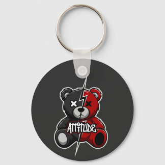 Porte-clés Attitude Split Bear | Lightning X-Eyes Teddy Graph