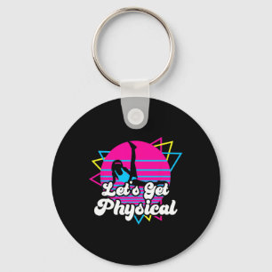 Porte-clés Attrapons la forme physique Exercice 80s Cadeau