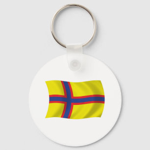 Porte-clés au drapeau des Finnois d'Ingrie
