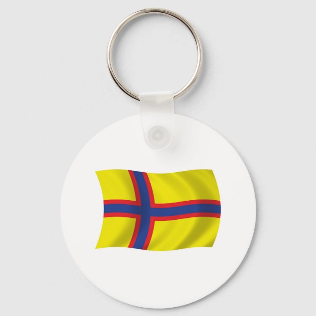 Porte-clés au drapeau des Finnois d'Ingrie (Recto)
