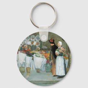 Porte-clés Au fleuriste de Childe Hassam, Art Vintage