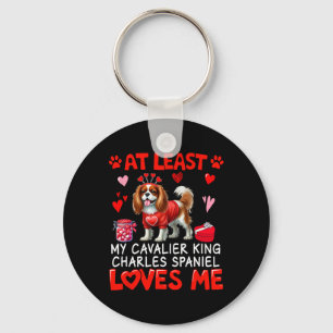 Porte-clés Au moins Cavalier King Charles Spaniel m'aimant V