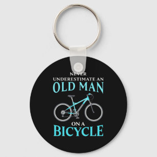 Porte-clés Au Old Man On A Bicycle