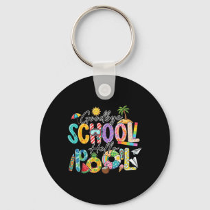 Porte-clés Au revoir école bonjour piscine Vacances d'été drô