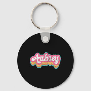 Porte-clés Aubrey Prénom Fille Vintage les années 70 80s Pers