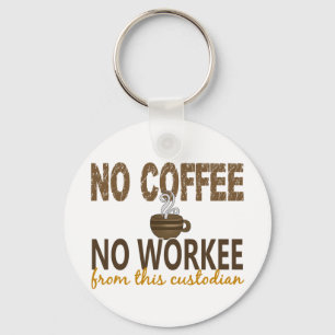 Porte-clés Aucun café aucun gardien de Workee
