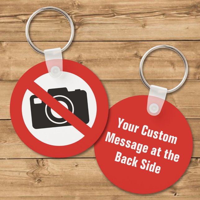 Porte-clés Aucune photo autorisée Porte - clé (Créateur téléchargé)