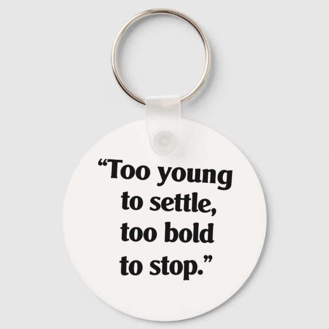 Porte-clés Audace suffisante pour continuer (Recto)