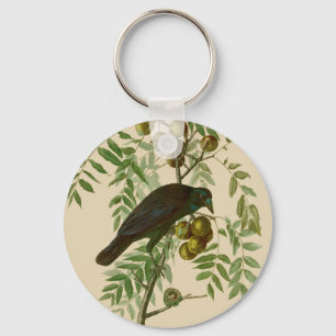 Porte-clés Audubon American Crow Black Bird