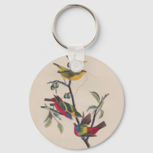Porte-clés Audubon Peint Bunting Bird Wildlife