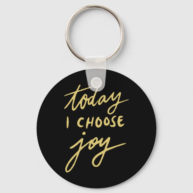 Porte-clés Aujourd'hui, je choisis Joy (Recto)