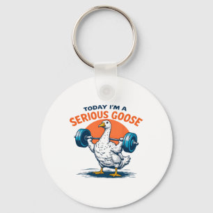 Porte-clés Aujourd'hui, je suis une grosse oie Tee Funny Body